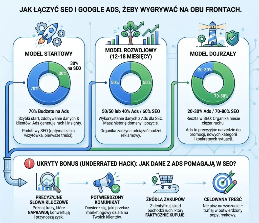jak łączyć SEO i Google Ads