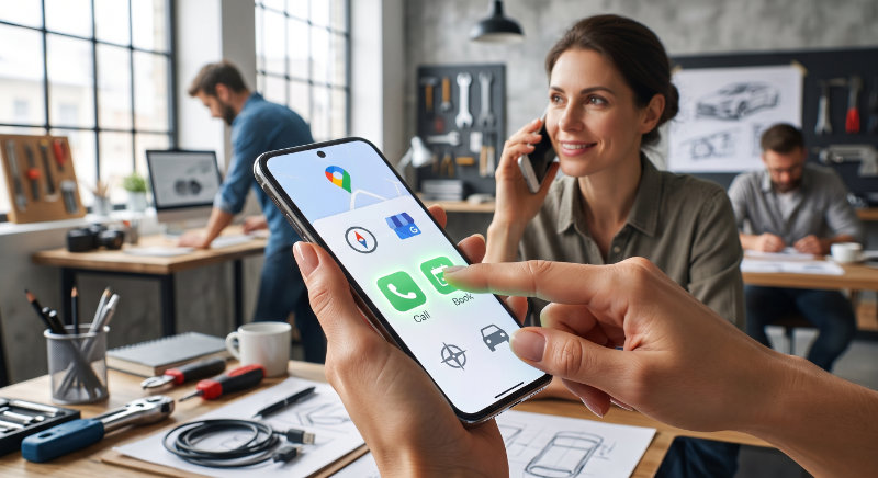 call to action w postach Google Moja Firma
