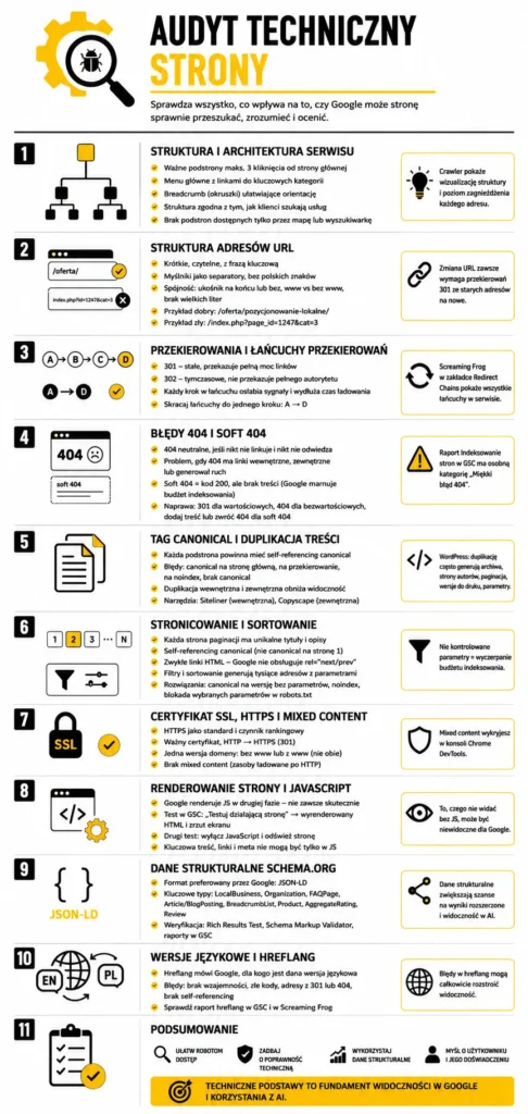 audyt techniczny seo strony internetowej